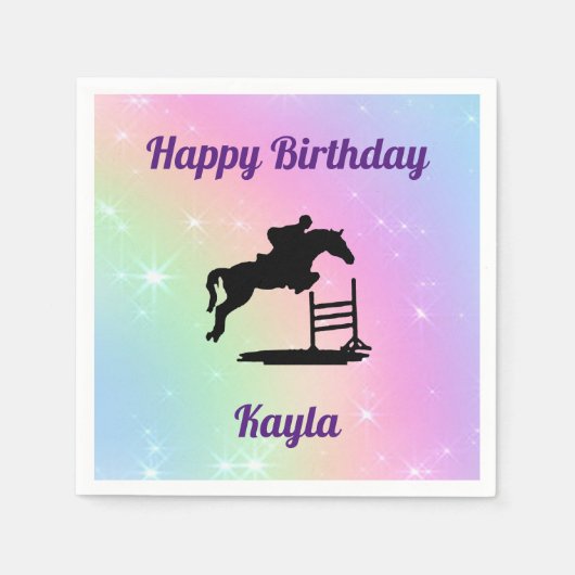 Horse Girl Servet (Voorkant)
