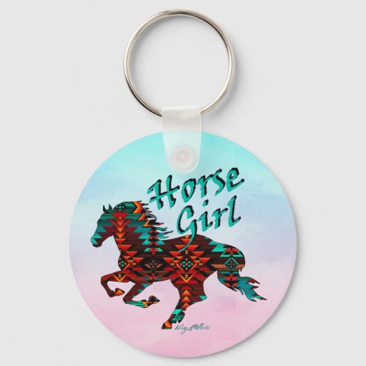 Horse Girl, Southwest Horse Sleutelhanger (Voorkant)