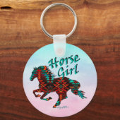 Horse Girl, Southwest Horse Sleutelhanger (Voorkant)