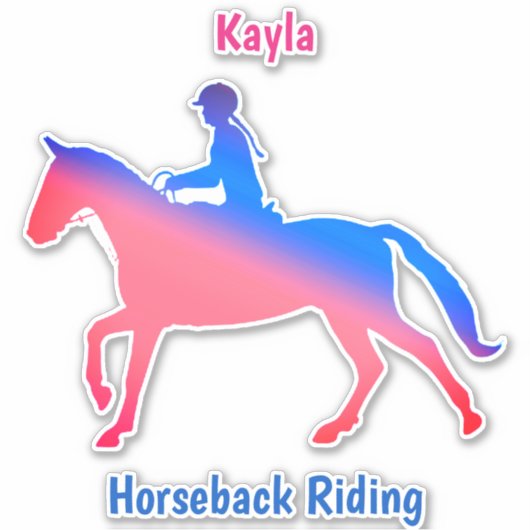 Horse Girl Sticker (Voorkant)