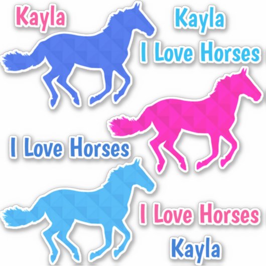 Horse Girl Sticker (Voorkant)