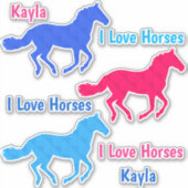Horse Girl Sticker (Voorkant)
