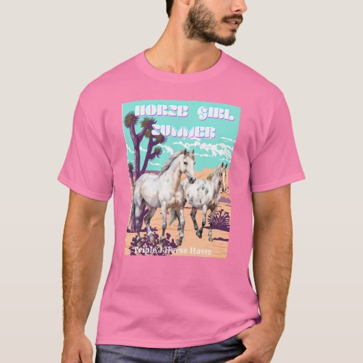 Horse Girl Summer T-shirt (Voorkant)