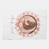 Horse Girl Valentine Theedoek (Horizontaal)