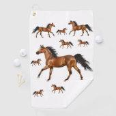 Horse Golf Towel Golfhanddoek (Insitu)