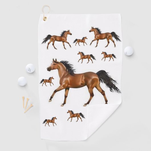 Horse Golf Towel Golfhanddoek (Insitu)