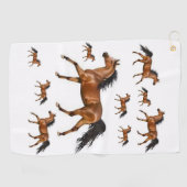 Horse Golf Towel Golfhanddoek (Horizontaal)