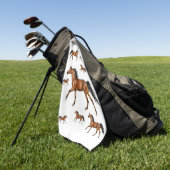 Horse Golf Towel Golfhanddoek (Groen)