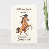 Horse Graduation Kaart (Voorkant)