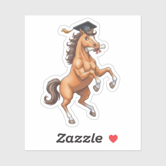 Horse Graduation Sticker (Vel)