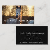 Horse Groom Photo Professional Visitekaartje (Voorkant / Achterkant)