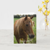 Horse Hallo Dank je wel Kaart (Gele Bloem)
