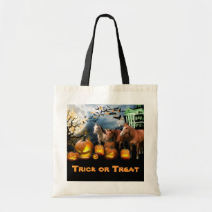 Horse Halloween Canvas tas