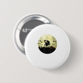 horse halloween headless horseman Pumpkin and moon Ronde Button 5,7 Cm (Voorkant /achterkant)