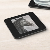 Horse Hand Drawn Art Bier Onderzetter (Linkerzijde)