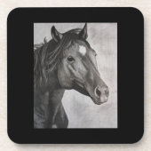 Horse Hand Drawn Art Bier Onderzetter (Voorkant)