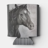 Horse Hand Drawn Art Blikjeskoeler (Achterkant)