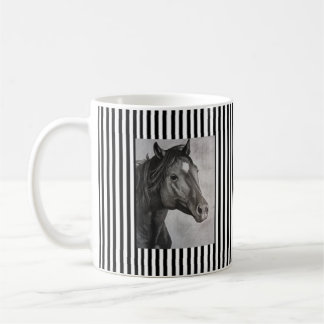 Horse Hand Drawn Art Koffiemok