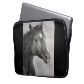 Horse Hand Drawn Art Laptop Sleeve (Voorkant Links)