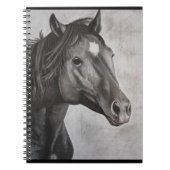 Horse Hand Drawn Art Notitieboek (Voorkant)