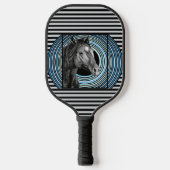 Horse Hand Drawn Art Pickleball Paddle (Voorkant)