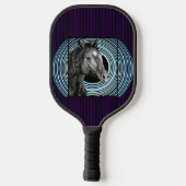 Horse Hand Drawn Art Pickleball Paddle (Achterkant)