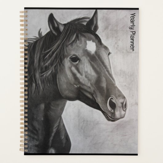 Horse Hand Drawn Art Planner (Voorkant)