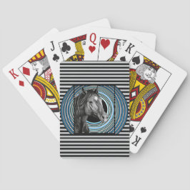 Horse Hand Drawn Art Pokerkaarten