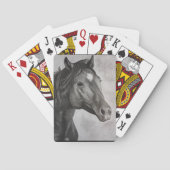 Horse Hand Drawn Art Pokerkaarten (Achterkant)