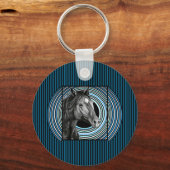 Horse Hand Drawn Art Sleutelhanger (Achterkant)