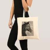 Horse Hand Drawn Art Tote Bag (Voorkant (product))