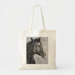 Horse Hand Drawn Art Tote Bag