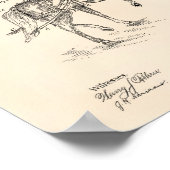 Horse Harness 1885 Patent Art Old Peper Poster (Hoek)