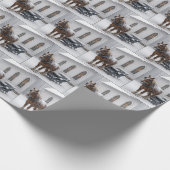 Horse Harnessed to a Sleigh By a Chapel Cadeaupapier (Hoek)