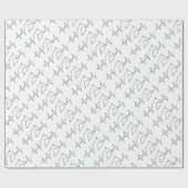 Horse hartslag cadeaupapier (Vlak)