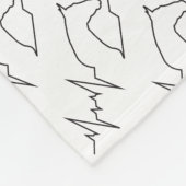 Horse hartslag fleece deken (Hoek)