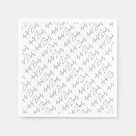 Horse hartslag servetten