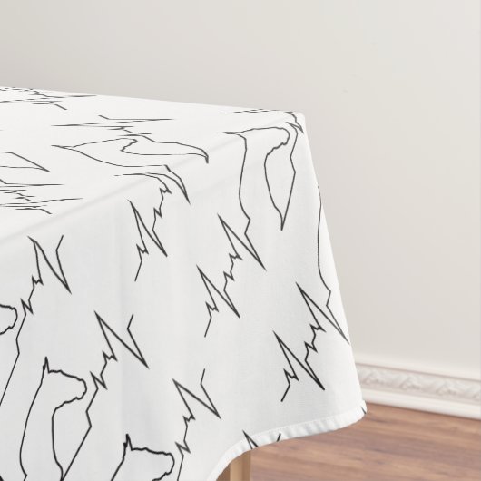 Horse hartslag tafelkleed (Voorbeeld)