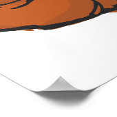 Horse Head Brown Boerderij Animal Poster (Hoek)