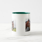 Horse Head Classic Witte Mok Ruitersport Groene Ra (Center)