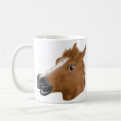 Horse Head Creepy-masker Koffiemok (Links)