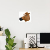 Horse Head Creepy-masker Poster (Thuiskantoor)