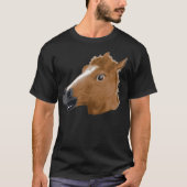 Horse Head Creepy-masker T-shirt (Voorkant)