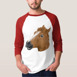 Horse Head Creepy-masker T-shirt