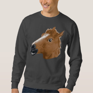Horse Head Creepy-masker Trui