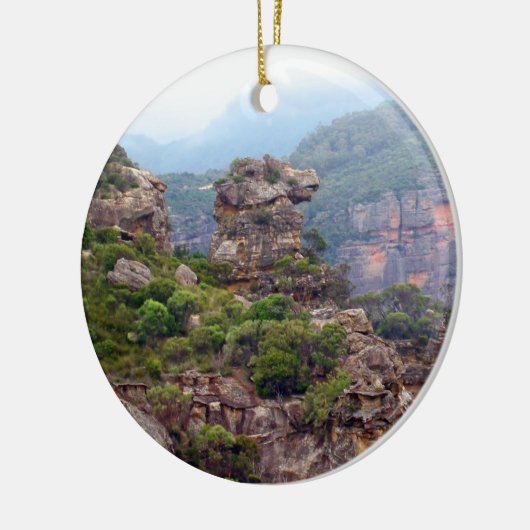 Horse Head Rock Keramisch Ornament (Links)