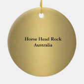 Horse Head Rock Keramisch Ornament (Achterkant)