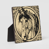 Horse Head-schets Fotoplaat (Voorkant)