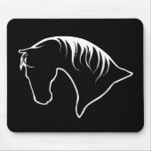 Horse Head Siloquette MOUSEPAD Muismat (Voorkant)