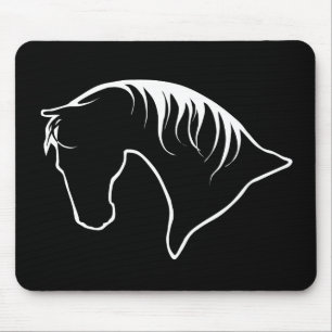 Horse Head Siloquette MOUSEPAD Muismat